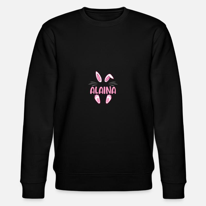 ALAINA Easter - Stanley/Stella Unisex Bio-Sweatshirt CHANGER  - Schwarz