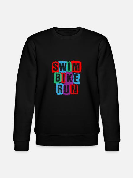 Triathlon Swim Bike Run Swim Bike Run - Stanley/Stella CHANGER Unisex Organic Sweatshirt - black