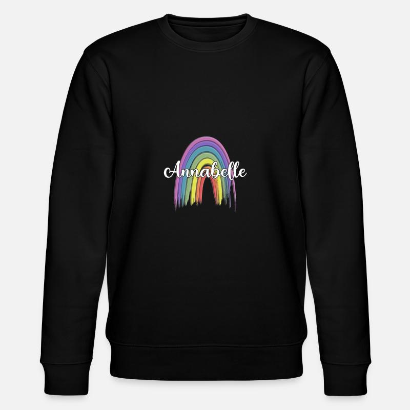 ANNABELLE Rainbow Cursive - Stanley/Stella Unisex Bio-Sweatshirt CHANGER  - Schwarz