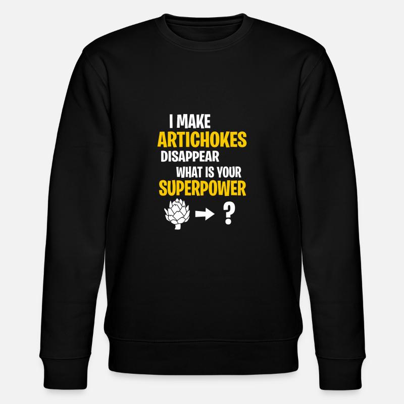 Superpower Artichoke Edition - Stanley/Stella Unisex Bio-Sweatshirt CHANGER - Schwarz