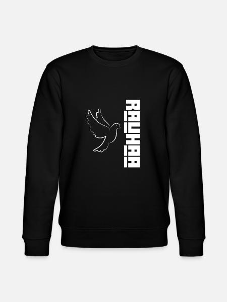 Rauhaa Peace Ukraine - Stanley/Stella CHANGER Unisex Organic Sweatshirt - black