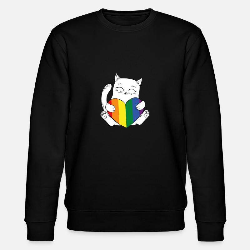 Chat Arc-en-ciel LGBT - Sweat bio CHANGER Stanley/Stella Unisexe - noir