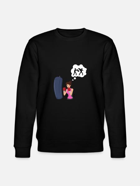 Boxing love - boxer gift idea - Stanley/Stella CHANGER Unisex Organic Sweatshirt - black