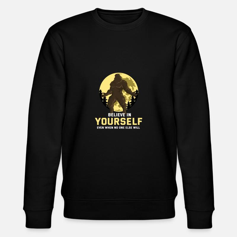Glaube an dich selbst - Stanley/Stella Unisex Bio-Sweatshirt CHANGER - Schwarz
