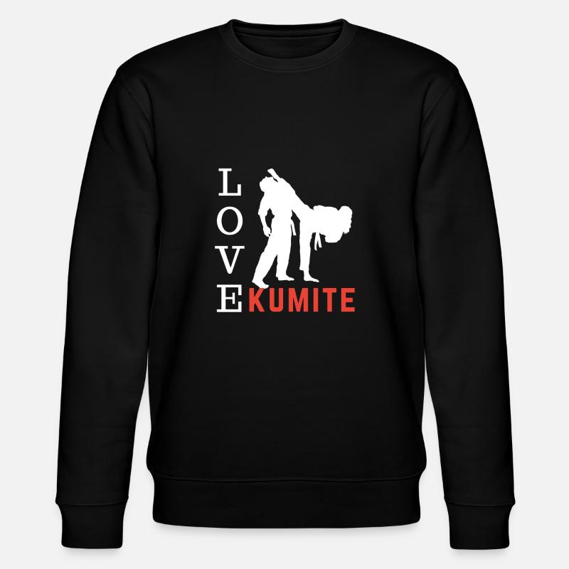 Kumite Love - Karate Geschenkidee - Stanley/Stella Unisex Bio-Sweatshirt CHANGER  - Schwarz