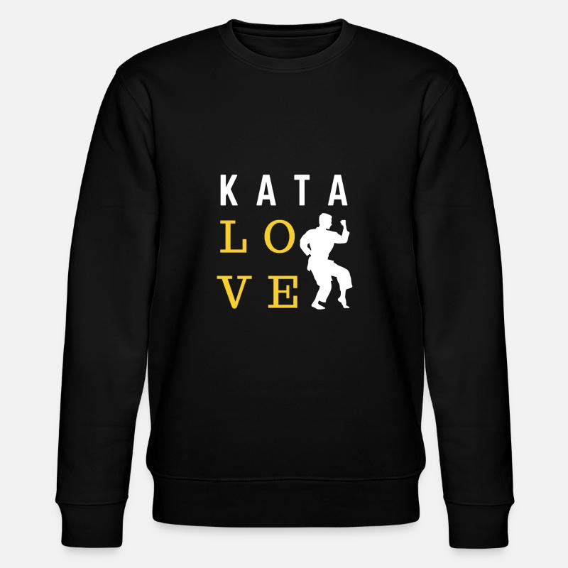 Kata Liebe - Karate Geschenkidee - Stanley/Stella Unisex Bio-Sweatshirt CHANGER  - Schwarz