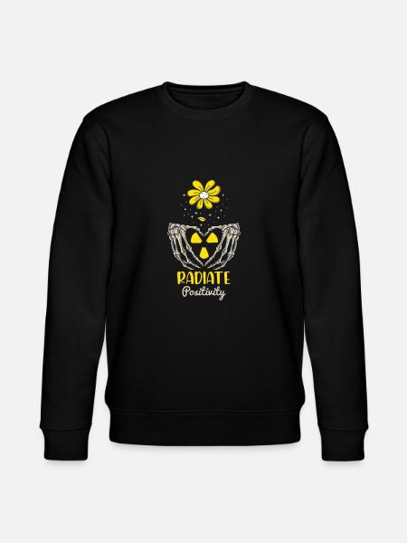 X-Ray Flower Wheel Tech Gift - Stanley/Stella CHANGER Unisex Organic Sweatshirt - black
