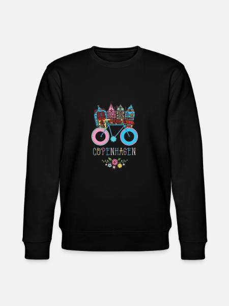 Floral Copenhagen Danmark Dansk Souvenir - Stanley/Stella økologisk unisex-sweatshirt CHANGER  - sort