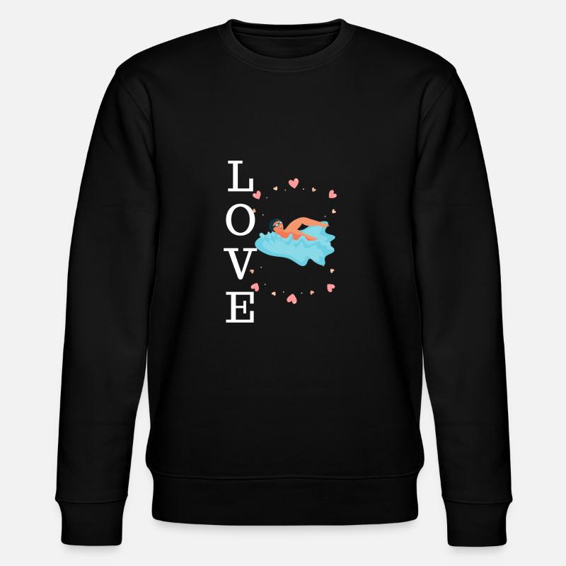 Natation humour - Sweat bio CHANGER Stanley/Stella Unisexe - noir