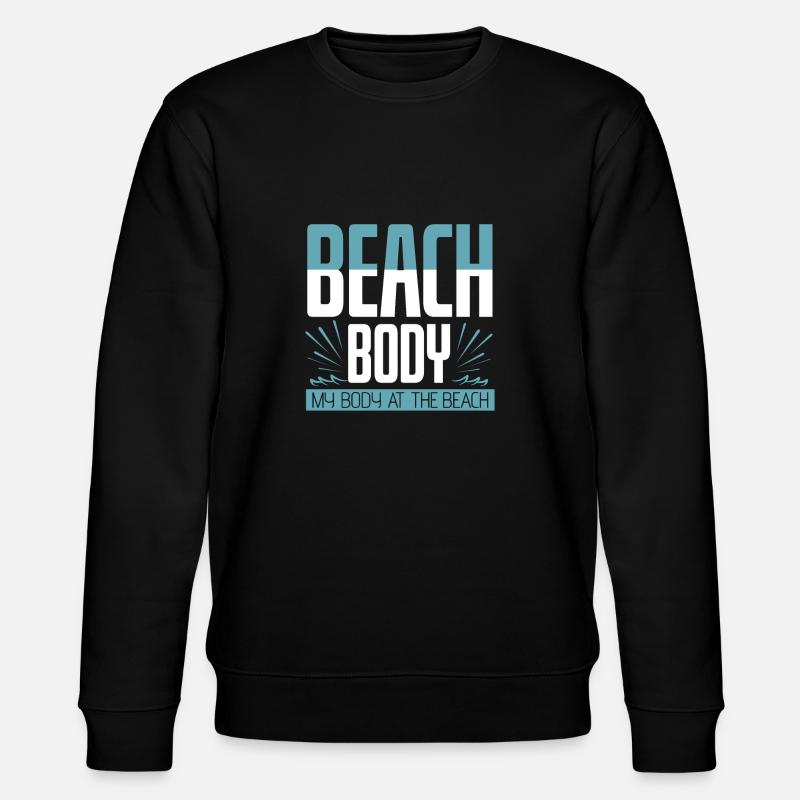 Body At The Beach - Stanley/Stella CHANGER Unisex Organic Sweatshirt - black