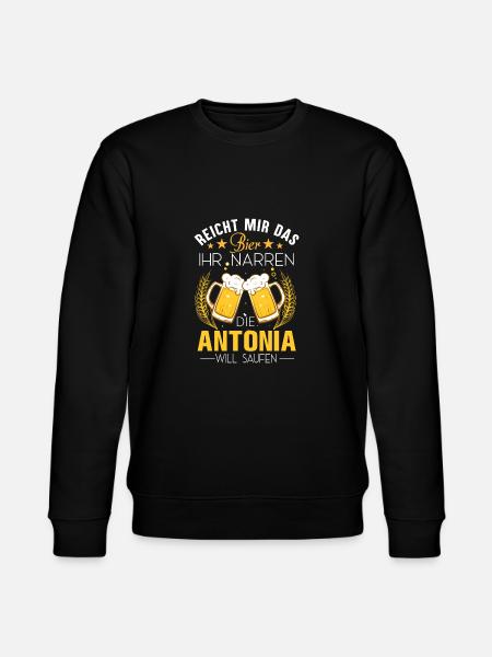 Antonia Spruch Bier - Stanley/Stella Unisex Bio-Sweatshirt CHANGER - Schwarz