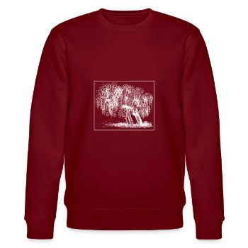 Baum - Stanley/Stella Unisex Bio-Sweatshirt CHANGER  - Burgunderrot - Vorne - Nik (191cm) & Marisol (170cm)