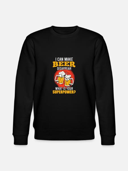 Bier verschwinden lassen Superpower - Stanley/Stella Unisex Bio-Sweatshirt CHANGER  - Schwarz