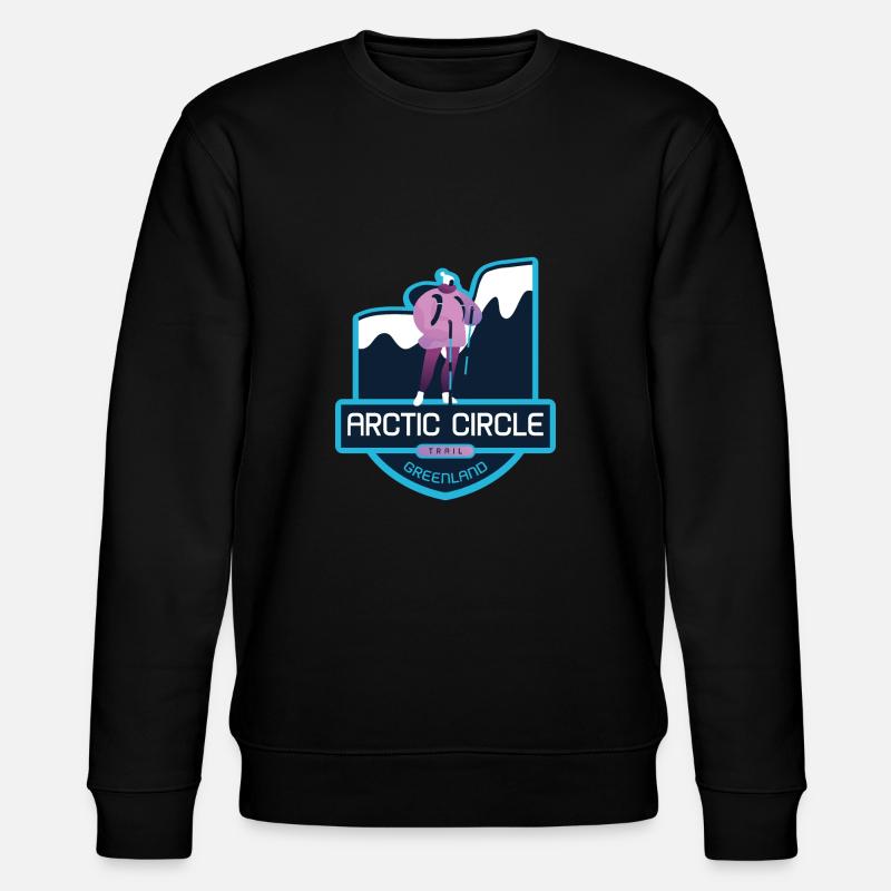 Arctic Circle Trail – Grönland - Stanley/Stella Unisex Bio-Sweatshirt CHANGER  - Schwarz