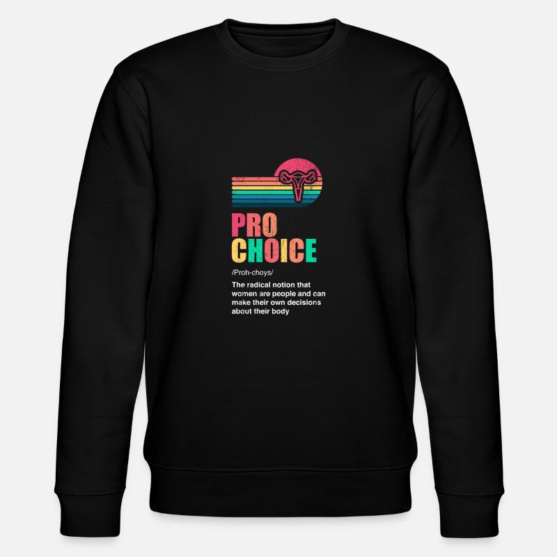 Pro Choice Definition - Stanley/Stella Unisex Bio-Sweatshirt CHANGER  - Schwarz