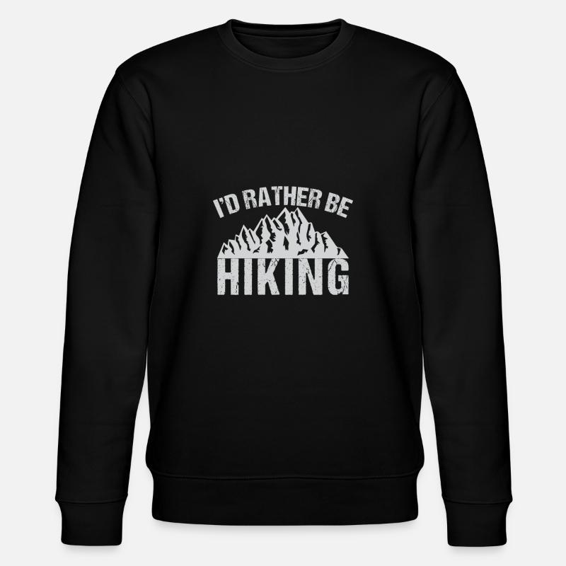Id Rather Be Hiking - Stanley/Stella Unisex Bio-Sweatshirt CHANGER  - Schwarz