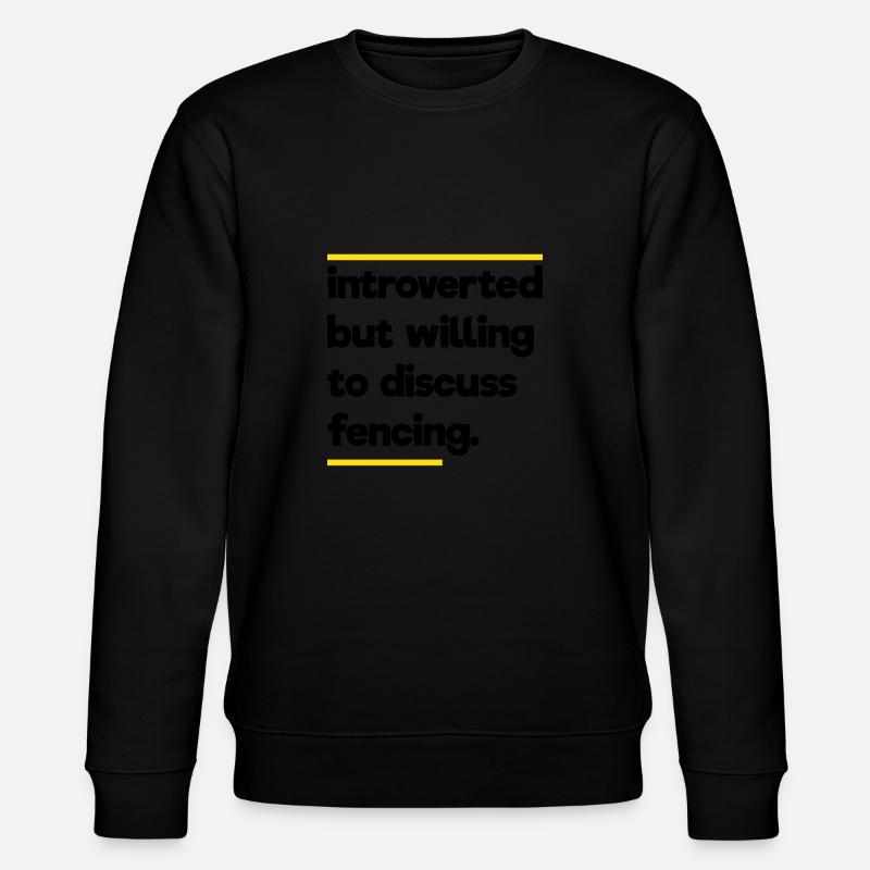 Fechten Geek - Stanley/Stella Unisex Bio-Sweatshirt CHANGER  - Schwarz