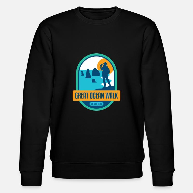 Great Ocean Walk - Australien - Stanley/Stella Unisex Bio-Sweatshirt CHANGER  - Schwarz