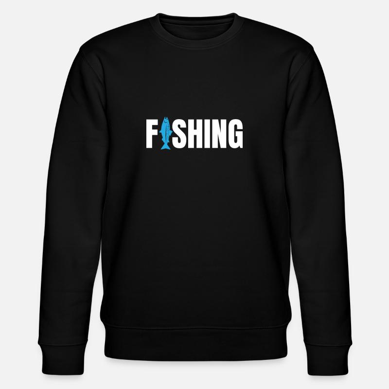 Einfach angeln - Stanley/Stella Unisex Bio-Sweatshirt CHANGER  - Schwarz