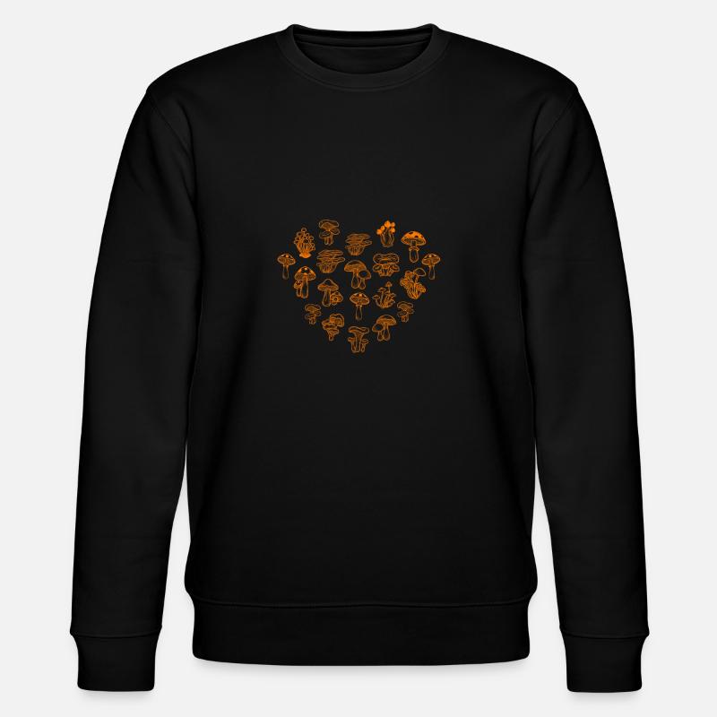 Cueilleur de champignons Coeur - Sweat bio CHANGER Stanley/Stella Unisexe - noir