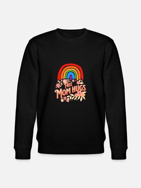 Free Mom Hugs - Stanley/Stella CHANGER Unisex Organic Sweatshirt - black