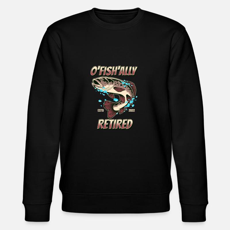 O Fish Ally im Ruhestand - Stanley/Stella Unisex Bio-Sweatshirt CHANGER  - Schwarz