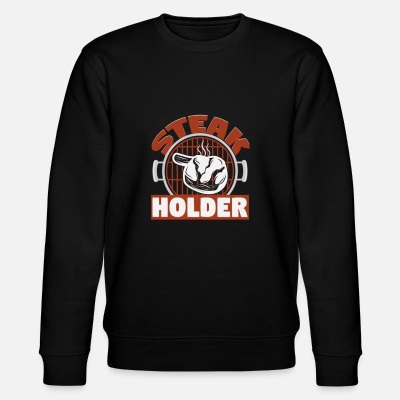 Steak Holder Grilling Master - Stanley/Stella CHANGER Unisex Organic Sweatshirt - black