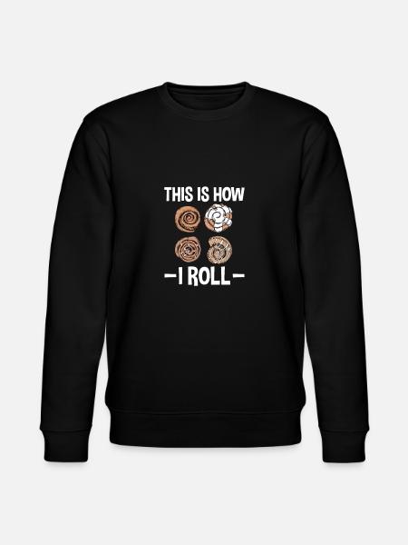 Voici comment je roule - Cinnamon Roll Baker - Sweat bio CHANGER Stanley/Stella Unisexe - noir
