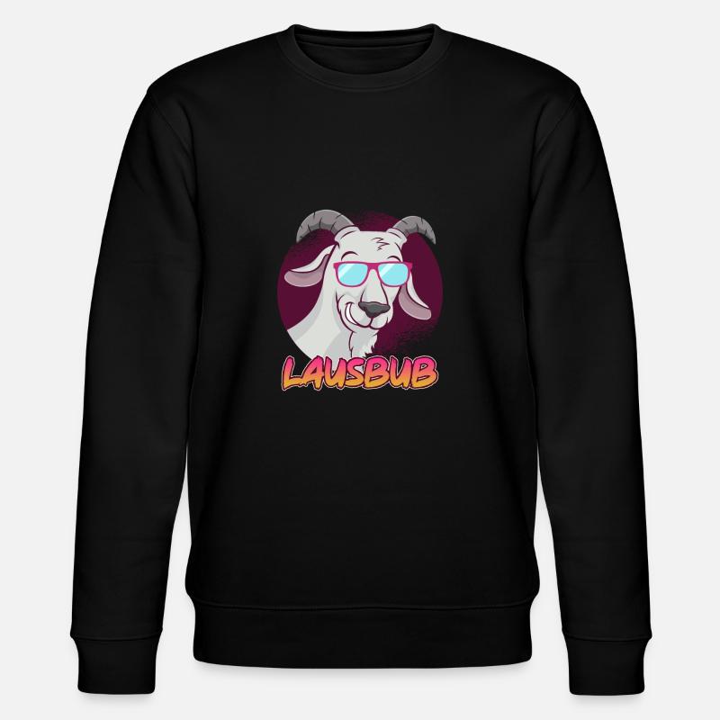 Lausbub - Stanley/Stella Unisex Bio-Sweatshirt CHANGER  - Schwarz