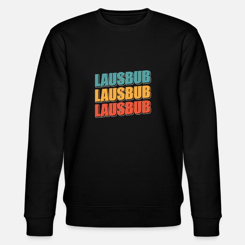 Lausbub Lausbube - Stanley/Stella Unisex Bio-Sweatshirt CHANGER - Schwarz