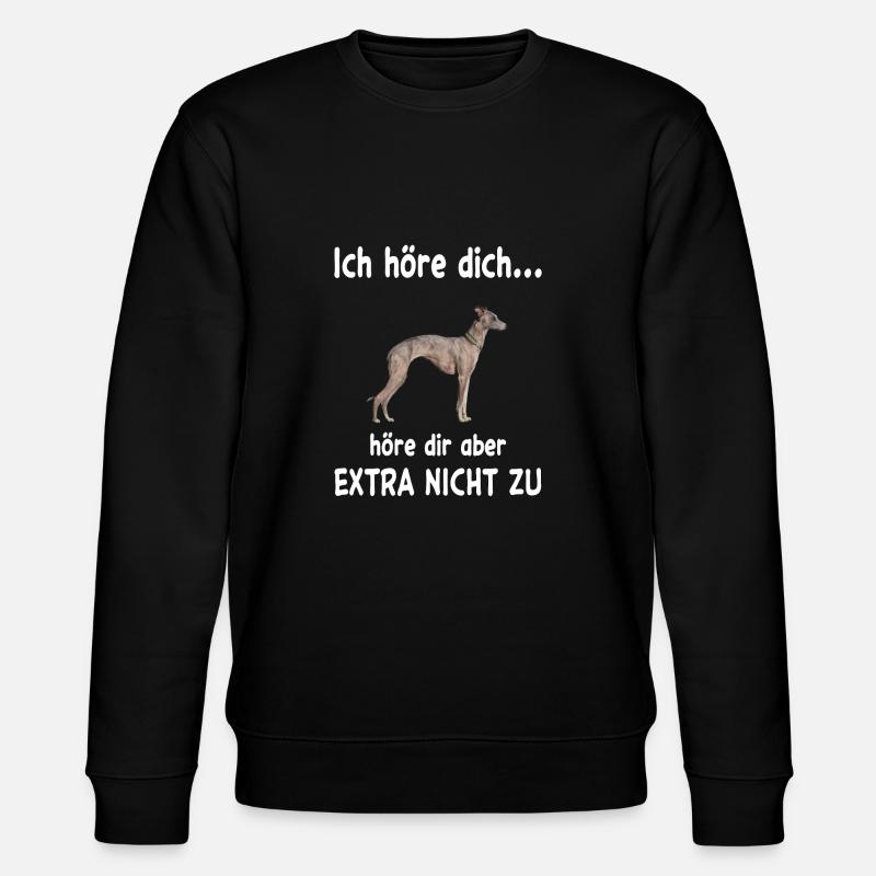 Whippet Hund - Whippet - Stanley/Stella Unisex Bio-Sweatshirt CHANGER  - Schwarz