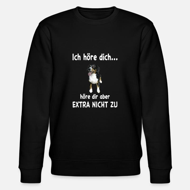 Entlebucher Sennenhund Hund - Stanley/Stella Unisex Bio-Sweatshirt CHANGER - Schwarz