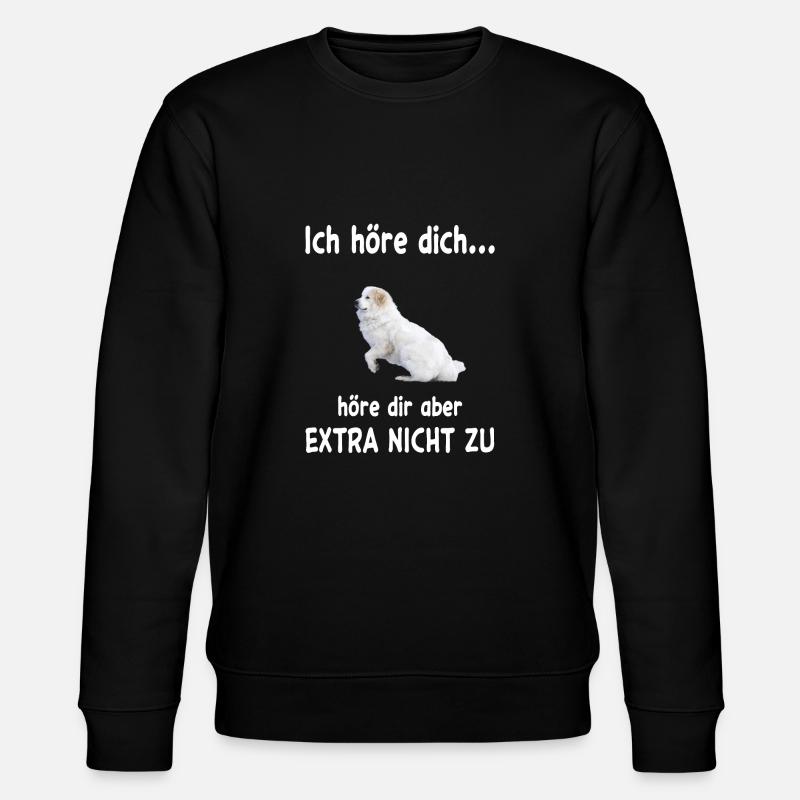 Pyrenäen Berghund Hund - Pyrenäen Berghund - Stanley/Stella Unisex Bio-Sweatshirt CHANGER  - Schwarz