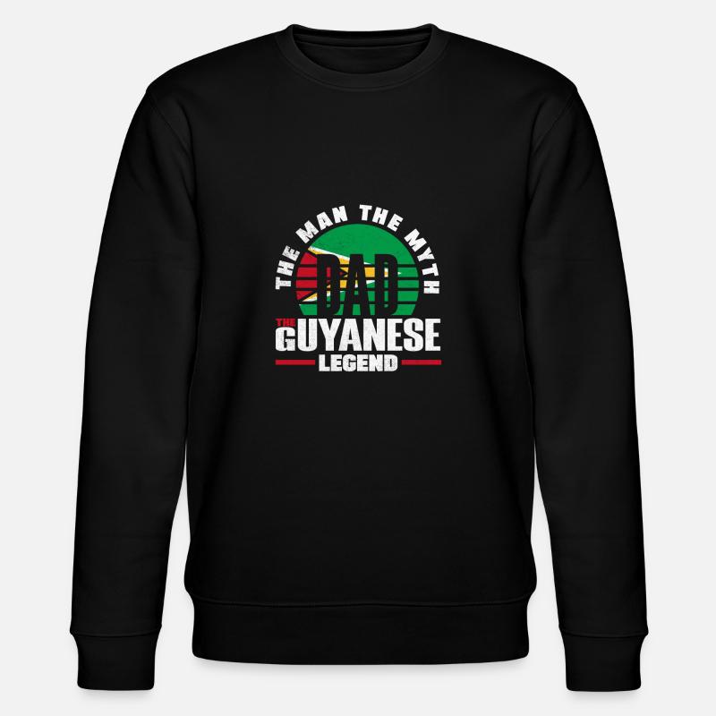 Guyana Guyana Guyana Drapeau Père - Sweat bio CHANGER Stanley/Stella Unisexe - noir