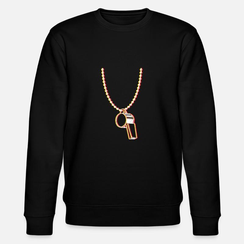 Whistle Referee's Whistle Referee - Stanley/Stella CHANGER Unisex Organic Sweatshirt - black