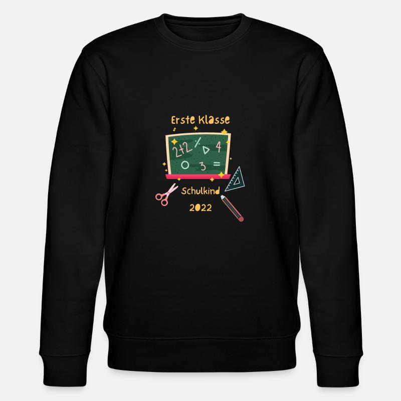 Erste Klasse Schulkind - Stanley/Stella Unisex Bio-Sweatshirt CHANGER  - Schwarz