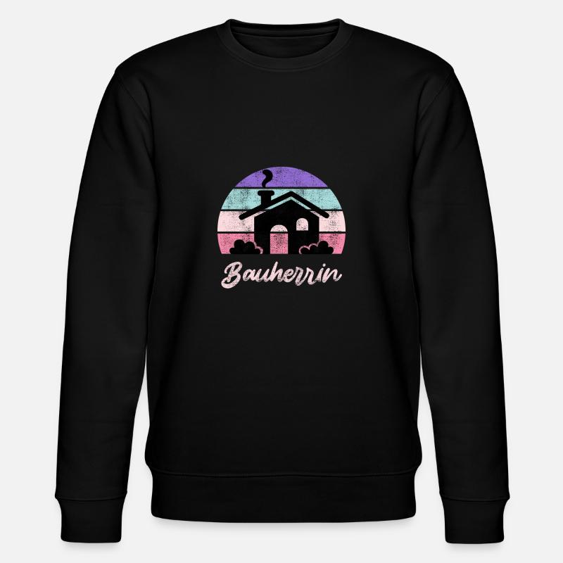 Eigenheim Bauherrin - Stanley/Stella Unisex Bio-Sweatshirt CHANGER  - Schwarz