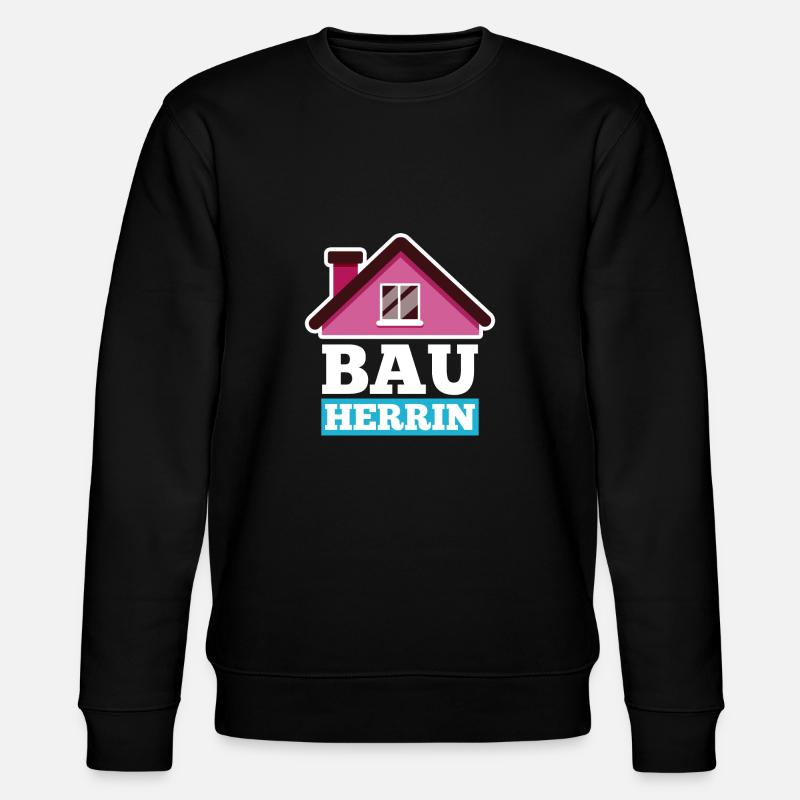 Bauherrin - Stanley/Stella Unisex Bio-Sweatshirt CHANGER  - Schwarz