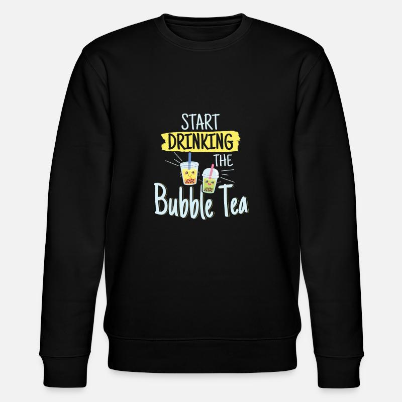 Start Drinking The Bubble Tea - Stanley/Stella CHANGER Unisex Organic Sweatshirt - black