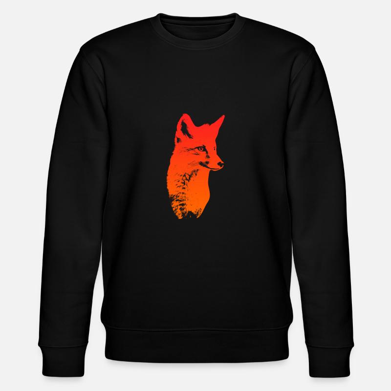 Fuchskopf Fuchs Fuchsjagd Jäger - Stanley/Stella Unisex Bio-Sweatshirt CHANGER  - Schwarz