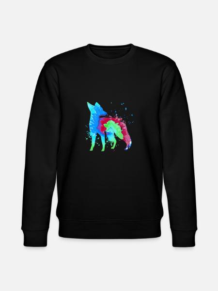 Fuchs Kunst Jäger Fuchsjagd Jagd - Stanley/Stella Unisex Bio-Sweatshirt CHANGER  - Schwarz
