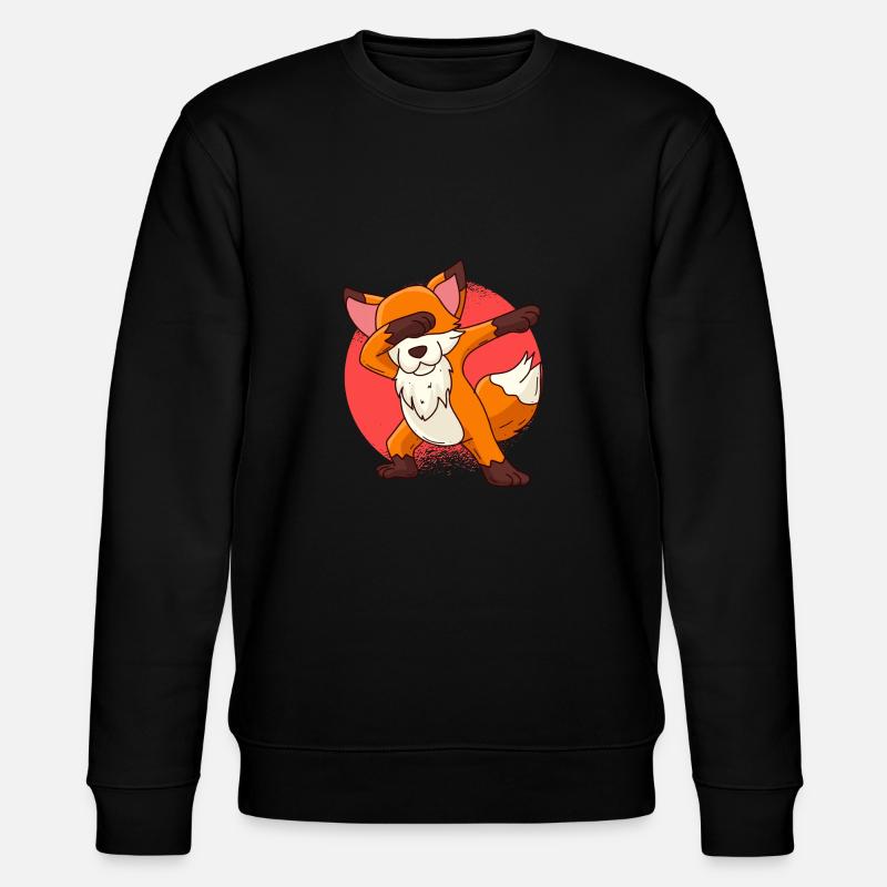 Dabbing Fuchs Kinder - Stanley/Stella Unisex Bio-Sweatshirt CHANGER  - Schwarz
