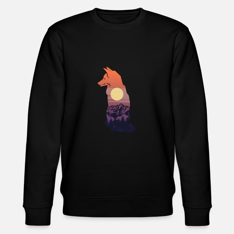 Fox Hunting Hunter - Stanley/Stella CHANGER Unisex Organic Sweatshirt - black