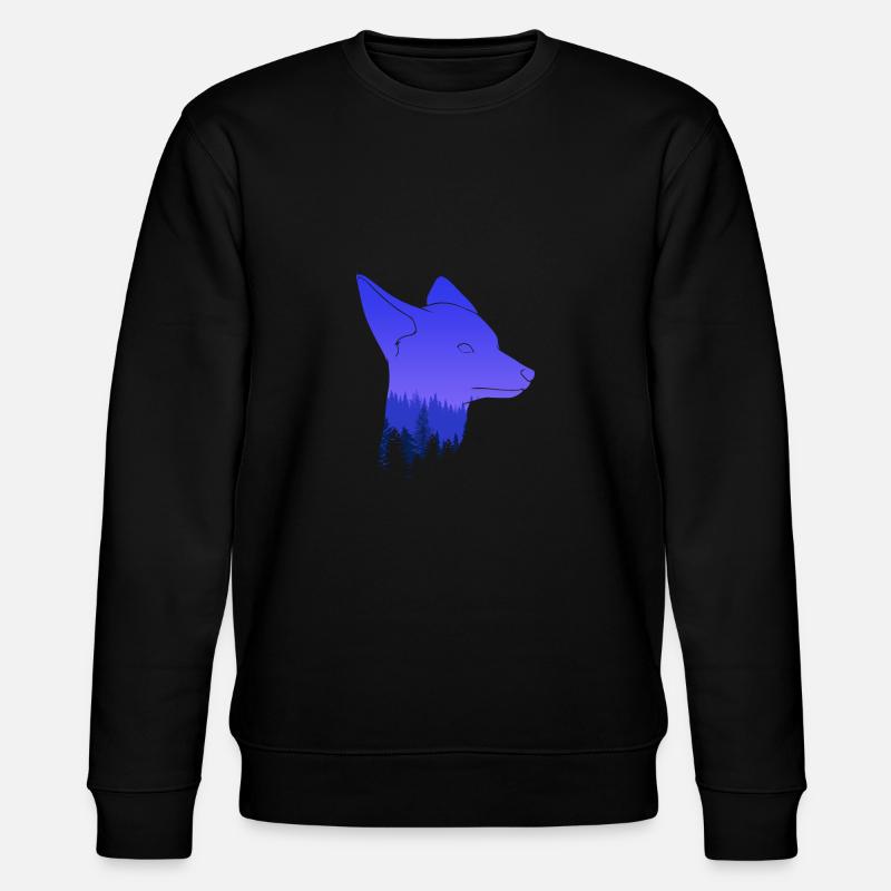 Fuchskopf Fuchs - Stanley/Stella Unisex Bio-Sweatshirt CHANGER  - Schwarz