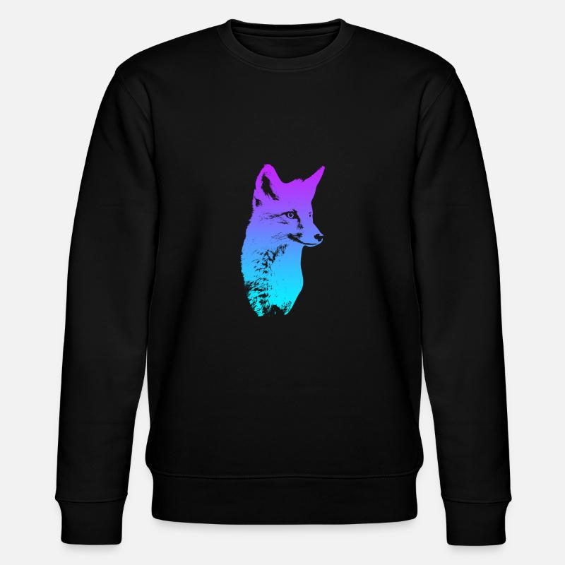 Fuchskopf Fuchs Fuchsjagd Jäger - Stanley/Stella Unisex Bio-Sweatshirt CHANGER  - Schwarz