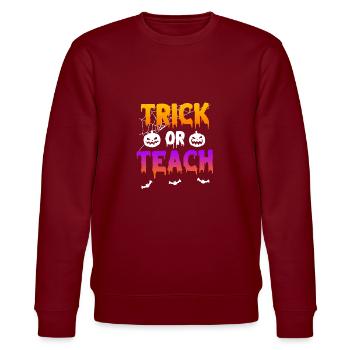 Halloween aigre-doux - Sweat bio CHANGER Stanley/Stella Unisexe - bordeaux - Devant - Nik (191cm) & Marisol (170cm)