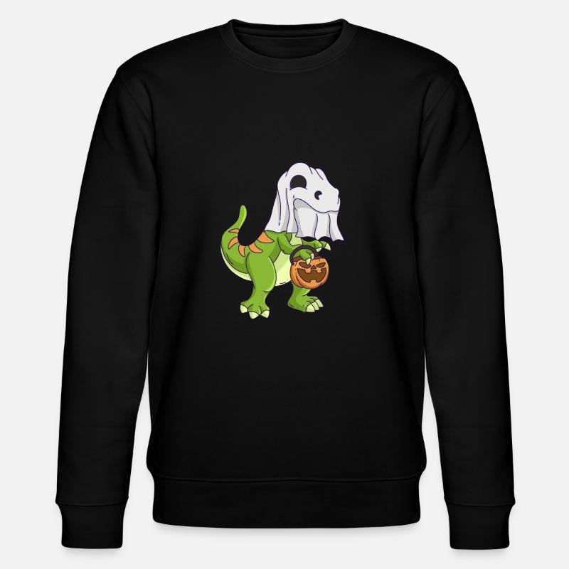 Dinosaure Halloween Ghost - Sweat bio CHANGER Stanley/Stella Unisexe - noir