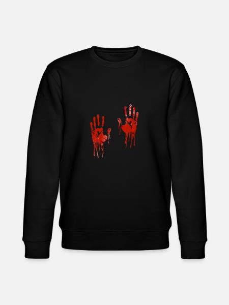 Halloween bloody hands - Stanley/Stella CHANGER Unisex Organic Sweatshirt - black