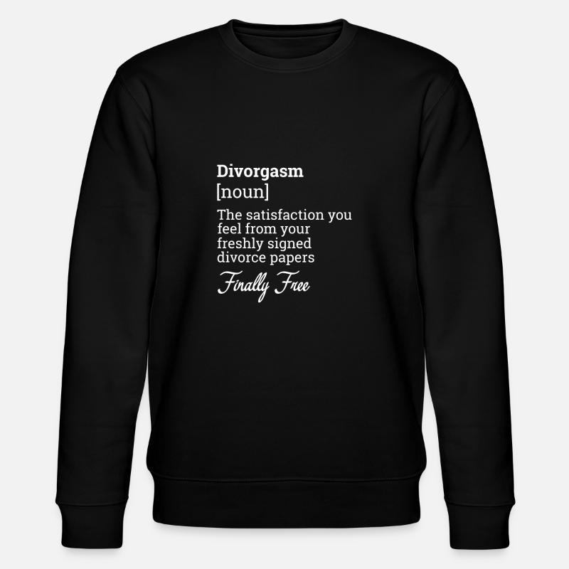 Witziges Scheidungsgeschenk Sarkastische Scheidung - Stanley/Stella Unisex Bio-Sweatshirt CHANGER  - Schwarz
