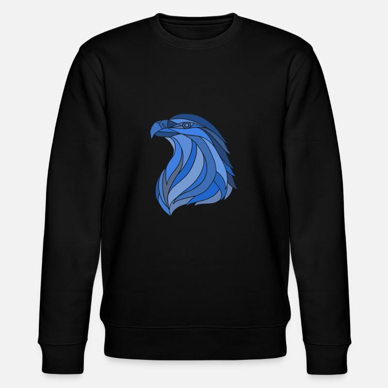 eagle blue - Stanley/Stella Unisex Bio-Sweatshirt CHANGER  - Schwarz